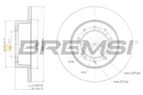 BREMSI CD6283S - DISCOS DE FRENO LAND ROVER