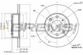 BREMSI CD6285S - DISCOS DE FRENO ROVER