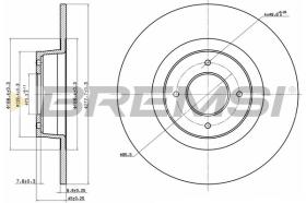 BREMSI CD6288S - DISCOS DE FRENO DEL. DIA.273 SOLID MGB GT