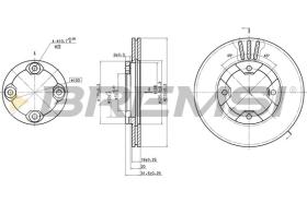 BREMSI CD6290V - DISCOS DE FRENO NISSAN, YULON