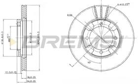 BREMSI CD6293V - DISCOS DE FRENO PROTON, MITSUBISHI