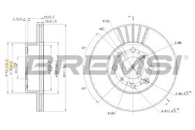 BREMSI CD6294V - DISCOS DE FRENO HONDA