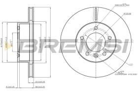 BREMSI CD6295V - DISCOS DE FRENO JAGUAR