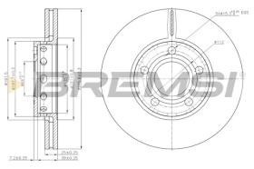 BREMSI CD6311V - DISCOS DE FRENO AUDI