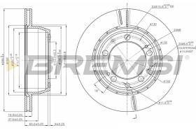 BREMSI CD6314V - DISCOS DE FRENO PORSCHE