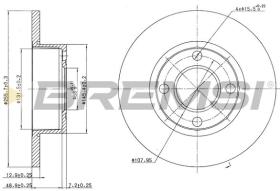 BREMSI CD6318S - DISCOS DE FRENO AUDI