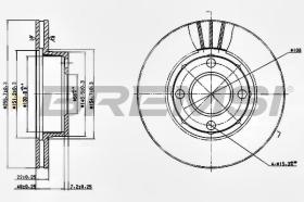 BREMSI CD6319V - DISCOS DE FRENO AUDI