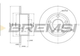 BREMSI CD6321S - DISCOS DE FRENO VW, AUDI, SKODA