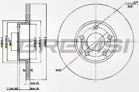 BREMSI CD6324S - DISCOS DE FRENO AUDI