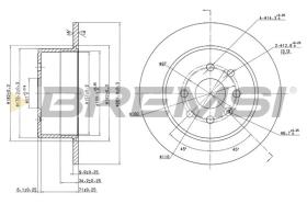 BREMSI CD6329S - DISCOS DE FRENO OPEL, VAUXHALL