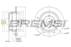 BREMSI CD6331S - DISCOS DE FRENO OPEL, VAUXHALL