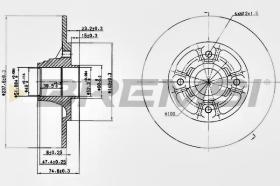 BREMSI CD6333S - DISCOS DE FRENO RENAULT