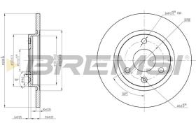 BREMSI CD6335S - DISCOS DE FRENO CITROEN