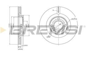 BREMSI CD6339V - DISCOS DE FRENO VW, SEAT