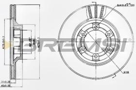 BREMSI CD6345V - DISCOS DE FRENO MITSUBISHI