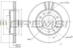 BREMSI CD6347V - DISCOS DE FRENO TOYOTA, VW, ALFA ROMEO