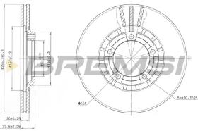 BREMSI CD6349V - DISCOS DE FRENO MITSUBISHI