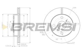 BREMSI CD6350V - DISCOS DE FRENO TOYOTA