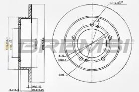 BREMSI CD6351S - DISCOS DE FRENO SUZUKI, GEO