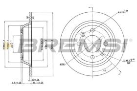 BREMSI CD6355S - DISCOS DE FRENO SAAB