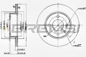 BREMSI CD6359S - DISCOS DE FRENO SKODA