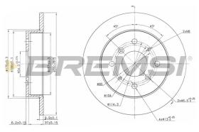 BREMSI CD6360S - DISCOS DE FRENO HONDA, ROVER, MG