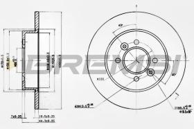 BREMSI CD6362S - DISCOS DE FRENO RENAULT