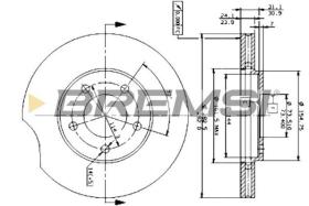 BREMSI CD6366V - DISCOS DE FRENO CHRYSLER