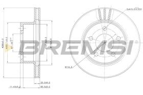 BREMSI CD6367V - DISCOS DE FRENO JEEP