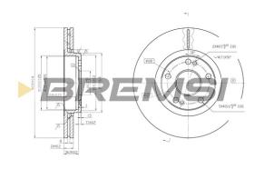 BREMSI CD6369V - DISCOS DE FRENO RENAULT