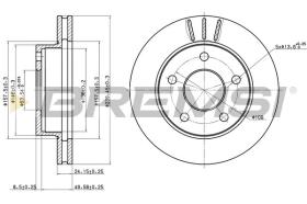 BREMSI CD6370V - DISCOS DE FRENO FORD