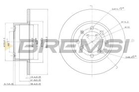 BREMSI CD6374S - DISCOS DE FRENO SAAB