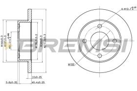 BREMSI CD6381S - DISCOS DE FRENO NISSAN