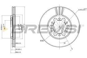 BREMSI CD6382V - DISCOS DE FRENO NISSAN