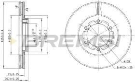 BREMSI CD6385V - DISCOS DE FRENO OPEL, ISUZU, VAUXHALL