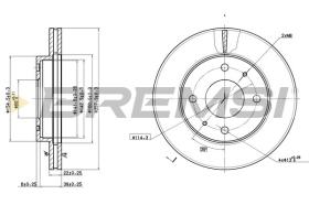 BREMSI CD6390V - DISCOS DE FRENO HYUNDAI