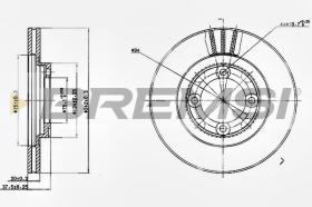 BREMSI CD6394V - DISCOS DE FRENO MAZDA