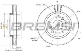 BREMSI CD6395V - DISCOS DE FRENO MAZDA, FORD USA