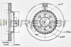 BREMSI CD6397V - DISCOS DE FRENO SAAB