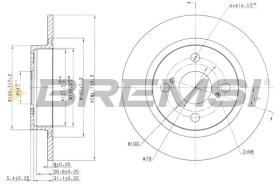 BREMSI CD6401S - DISCOS DE FRENO TOYOTA