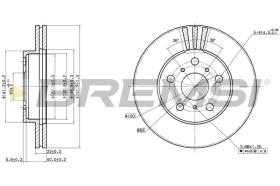 BREMSI CD6402V - DISCOS DE FRENO TOYOTA