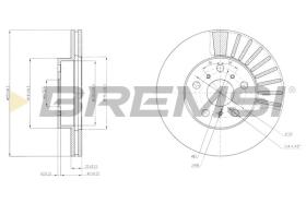 BREMSI CD6403V - DISCOS DE FRENO TOYOTA