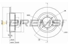 BREMSI CD6409S - DISCOS DE FRENO MITSUBISHI