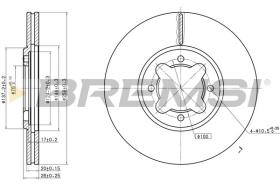 BREMSI CD6410V - DISCOS DE FRENO TOYOTA, LOTUS