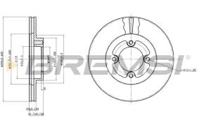 BREMSI CD6415V - DISCOS DE FRENO TOYOTA