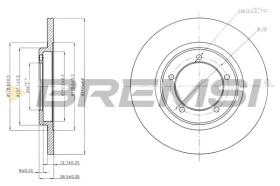 BREMSI CD6419S - DISCOS DE FRENO BERTONE, DAIHATSU