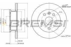 BREMSI CD6424S - DISCOS DE FRENO VW