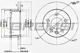 BREMSI CD6426S - DISCOS DE FRENO VW