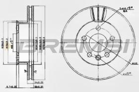 BREMSI CD6427V - DISCOS DE FRENO VW