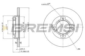 BREMSI CD6429S - DISCOS DE FRENO KIA, MAZDA